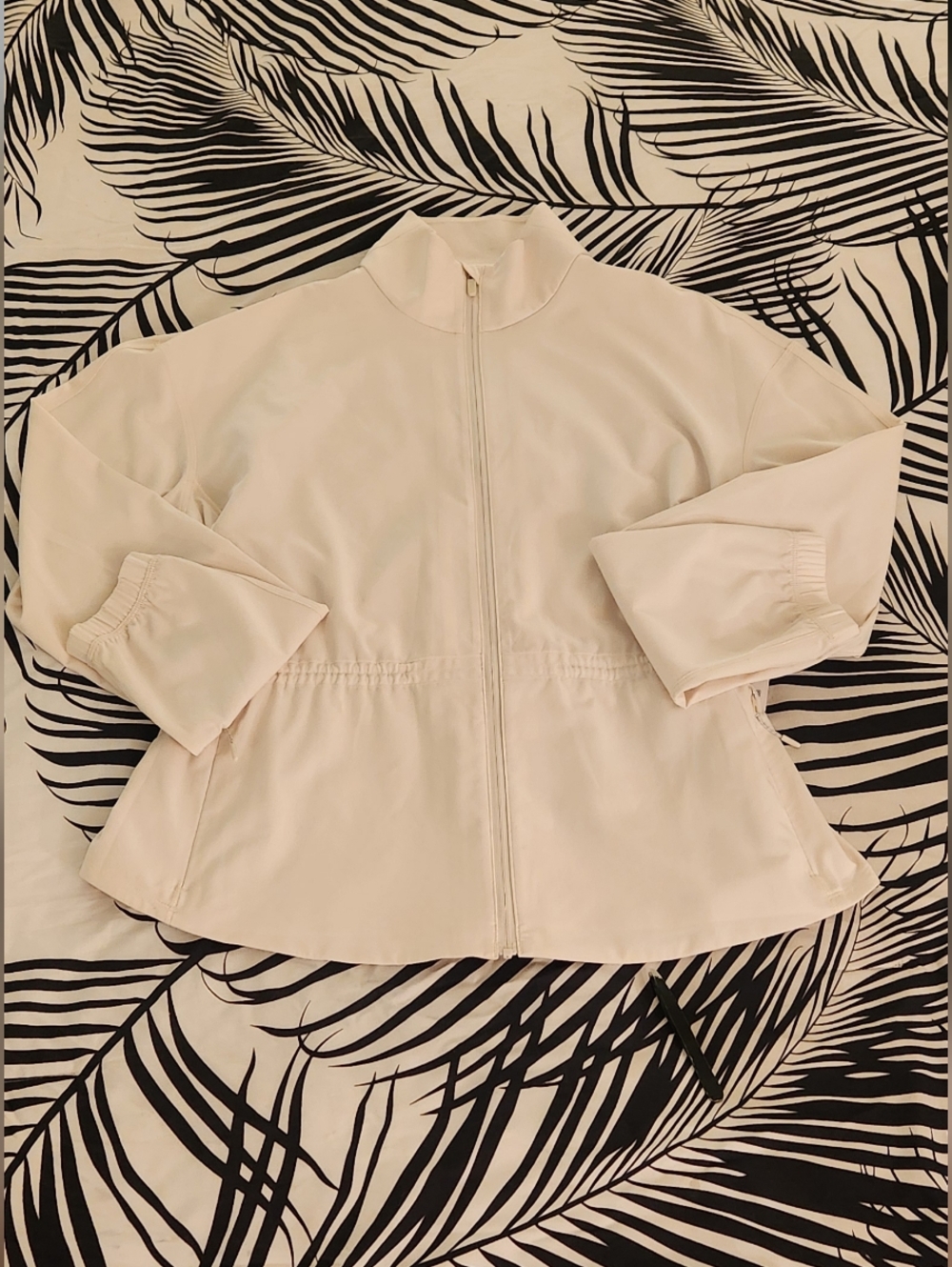 UV-Protective Cinch-Waist Running Jacket